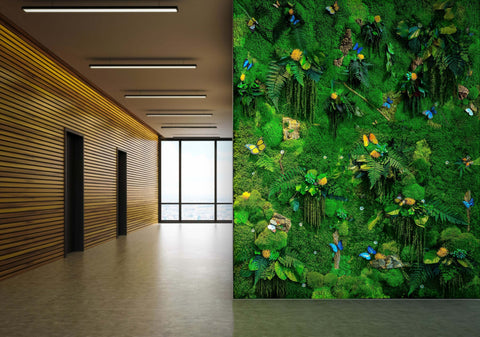 live wall, bespoke moss wall, moss art, green wall art